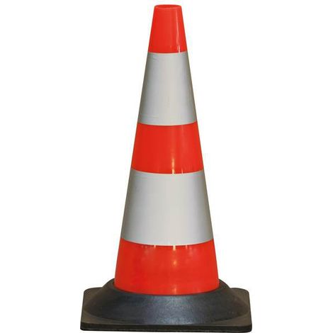CONE PLASTIQUE FLUO 50CM RETRO CLASSE 2 1,850KG TALIAPLAST - 520801