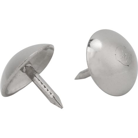 150 clous de tapissier à tête ronde en fer blanc argenté, accessoires de fixation pour canapé et loisirs créatifs, 9 mm (1/5)