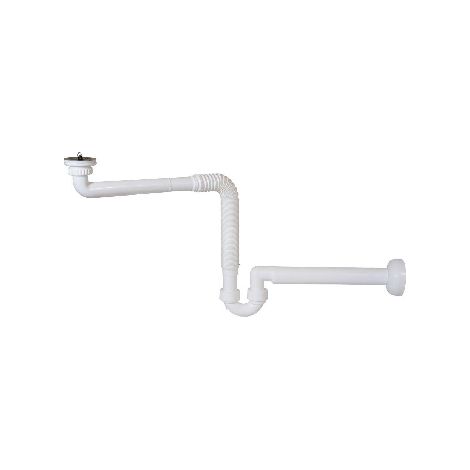 Sifone in pp crea spazio ad "s" per lavabo senza piletta 1"1/4 - uscita d. 40 mm