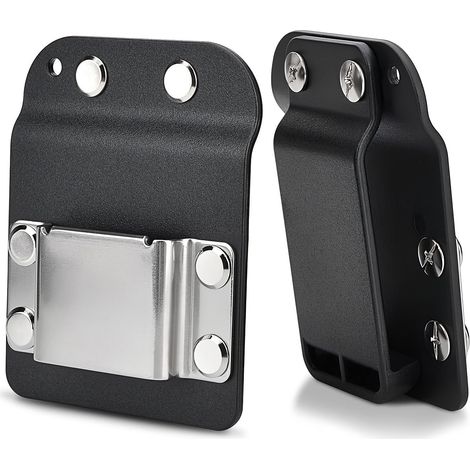 Holster pour ceinture à outils, clip de ceinture à outils, clip de ceinture, porte-outils robuste en acier inoxydable 304 pour perceuse sans fil, visseuse à percussion, cloueuse, mètre ruban (1/5)