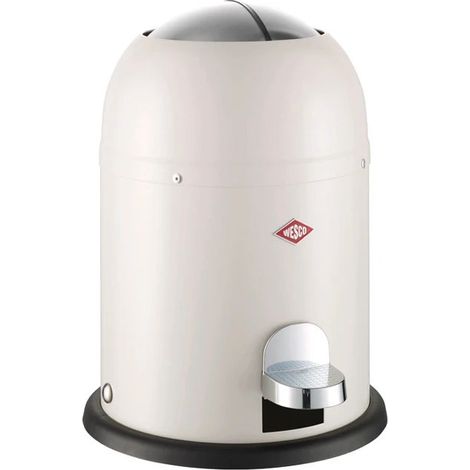 Wesco 4027801206482 Mini Master Poubelle 6L Acier Thermolaqué et Inoxydable Sable Mat