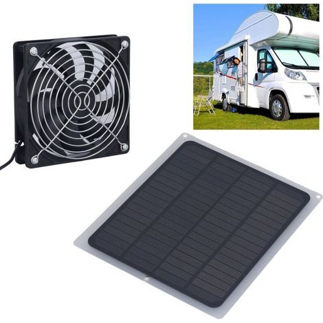 6-W-Solarventilator für Hühnerställe und Gewächshäuser – Umweltfreundlich und wetterfest – Monokristallines Siliziumpanel (1/5)