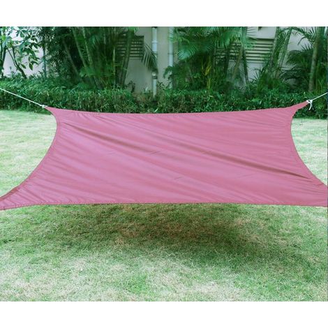 Voile d'ombrage d'extérieur, Tissu d'auvent étanche, Accessoires d'ombrage — Idéal pour balcons et abris de voiture (Beige, 4x4 m)