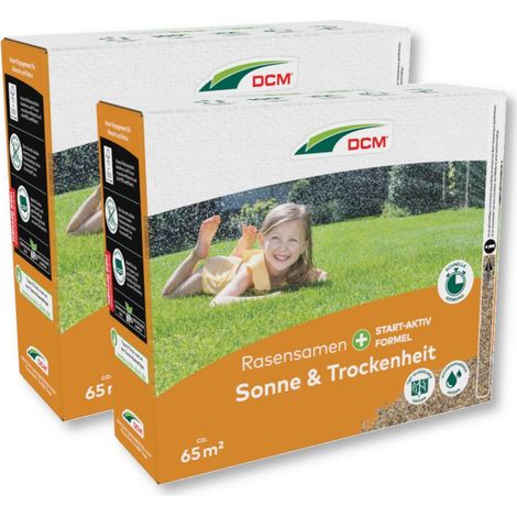 DCM Rasensamen Sonne & Trockenheit 4550 g Saatgut Hitze- Trockenheitsverträglich