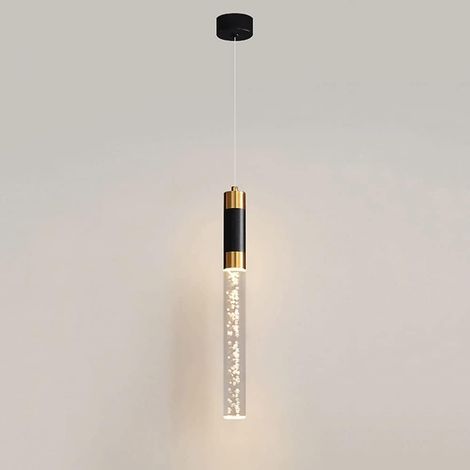 Lampe Suspendue à Bulles en Aluminium avec Abat-jour en Acrylique, Lampe Suspendue Moderne à LED 5W, Lampe Suspendue de Chevet pour Chambre à Coucher (1/5)