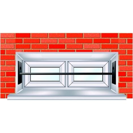 Barre de sécurité blanche télescopique 99/188 cm pour fenêtre 13/26cm - MOTTEZ - B946VBC