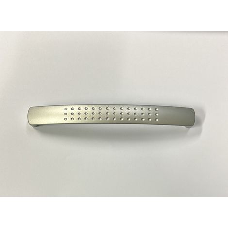 ORECA - MANIGLIA ZAMA IN ALLUMINIO SATINATO PUNTINATI 137X27X18MM  INTERASSE 128MM