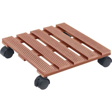 Maison Exclusive - Pflanzenroller 4 Stk. Braun 30x30x7,5 cm WPC (1/5)