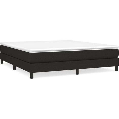 Maison Exclusive - Boxspringbettgestell Schwarz 160x200 cm Stoff