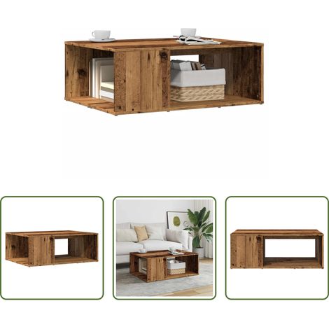Couchtisch -  Couchtisch Altholz-Optik 90x67x33 cm Holzwerkstoff (1/5)