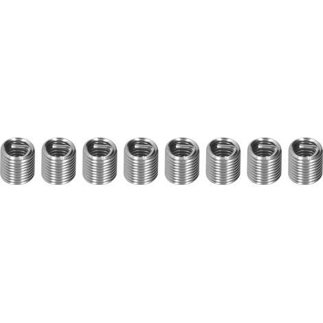 100 Stück Gewindeeinsätze, Reduziermuttern-Reparaturwerkzeug, Edelstahl, M6x12D (1/5)