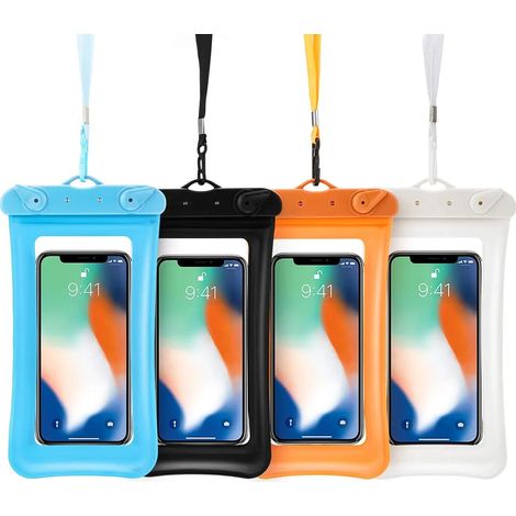 4, Stück, schwimmfähig, wasserdicht, Telefon, Tasche, schwimmend, wasserdicht, Zelle, Telefon, Hülle, universell, Handy, trocken, Tasche, Hülle, mit, Umhängeband, für, Smartphone, bis, bis, 6,5 Zoll (1/2)