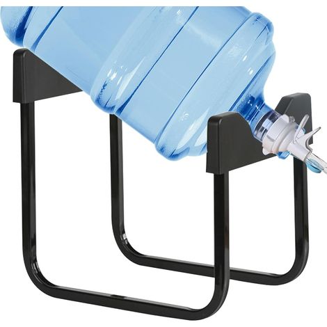 Support De Bouteille d'eau De 3 À 5 Gallons avec Porte-tronçon De Buse De Donneur pour Ouverture, Support Distributeur d'eau Anti-Fuite avec Versement, Base sans Glissement Et Vanne À Débit Rapide (1/5)