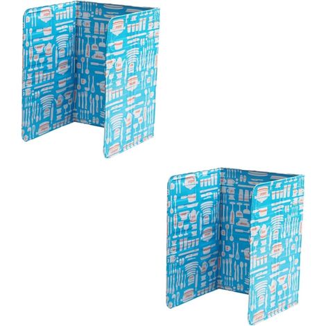 CCYKXA2pièces Plaque Anti-éclaboussures Aluminium Bleu Écran De pour Huile De Cuisson Gadget De Cuisine Ajustable Et Isolant pour Cuisinière 84x39cm (1/5)