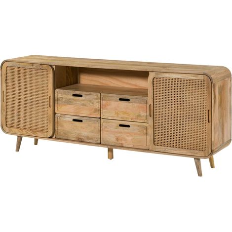 Sideboard Mango 200x40x80 natur lackiert VALENCIA 120