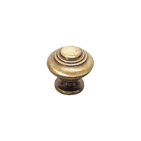 Bouton de meuble en zamac décor bronze – Hauteur 29 mm – Diamètre 30 mm – Pour bois dur et teck – Finition élégante – Fosun