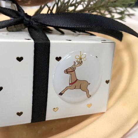 Adhésif 3D Noël 2,5 cm X10: Boules, Anges, Sapin, Rennes, Pastilles Traineau Déco Murale (1/5)