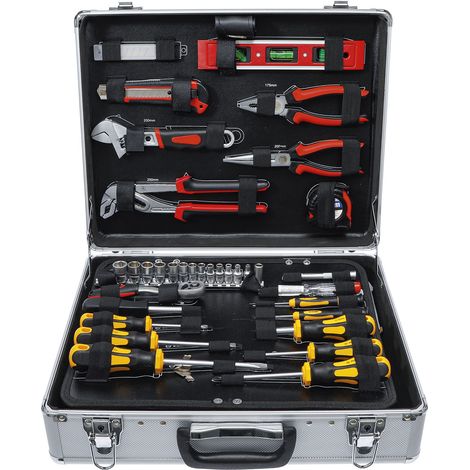 Mallette en aluminium de 129 pieces - caisse a outils (1/4)