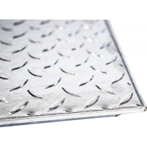 FP – Couvercle de regard en acier 60x80cm – Cadre en cornière pliée – Pour espaces confinés – Ouverture de relevage pratique