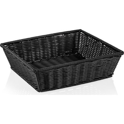 Panier GN 2/3 noir polypropylène inox 18/10 WEAVER PRO - Was Germany (1/2)