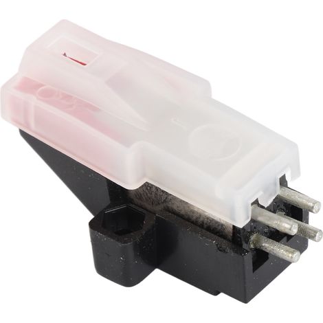 Universeller magnetischer Tonabnehmer für 33 1/3 U/min, 45 U/min und 78 U/min Schallplatten, schwarz und rot (1/5)