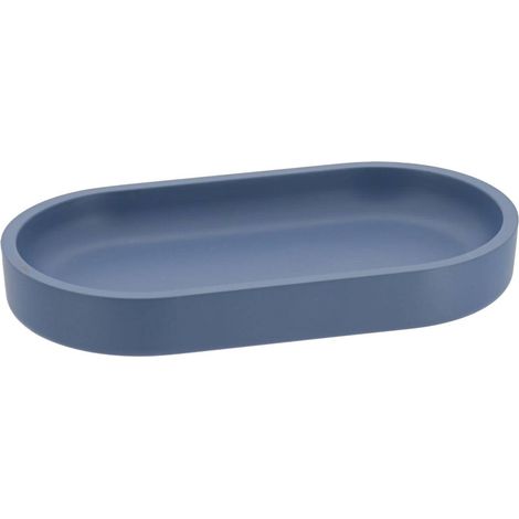 Plateau en polyresine unie - bleu jeans - Tendance (1/2)
