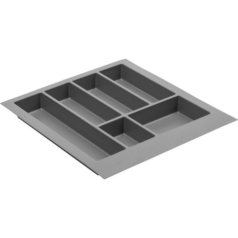 Range-couverts pour tiroirs de placard de cuisine - Anthracite (440 x 472 mm) (1/5)