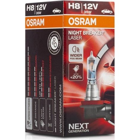 Bombilla Osram H8 de 35W, 1 unidad. (1/3)
