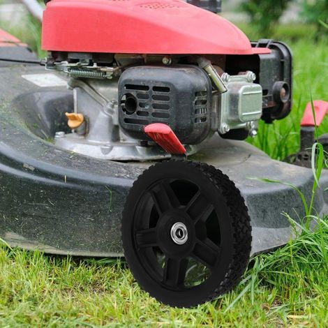 8-inch lawnmower wheel rim replacement parts, plastic for push mowers and generators. (1/4)
