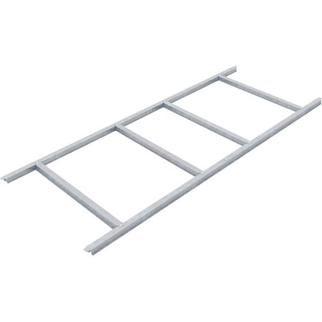 Pergart Fundamentbodenrahmen für Gerätehaus "Köln II 65", "Düsseldorf II 65", aluminium blank, 98 x 194 x 2,6 cm