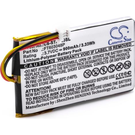 vhbw Battery compatible with Turtle Beach Stealth 520, 700, 500, 600, 400 Wireless Headset Headphones (900 mAh, 3.7 V, Li-Ion) (1/2)