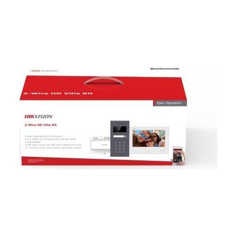 Interphone Hikvision DS-KIS704EY-ACW2 écran 7 pouces caméra 2 MP (1/3)