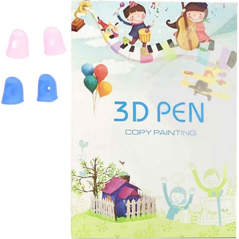 Stencils 3D - Livre de Dessin avec 40 Modèles - Plaque Transparente en Plastique - Pour Stylo 3D - 20 Pages - 1 Lot (1/5)