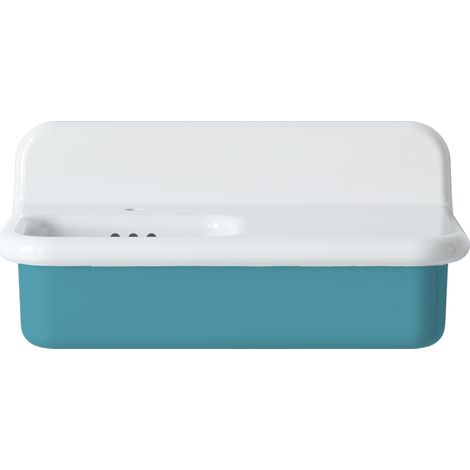 Asymmetrisches Retro-Waschbecken aus Keramik, 80 cm – True Colors Lite – Tiffany (1/4)