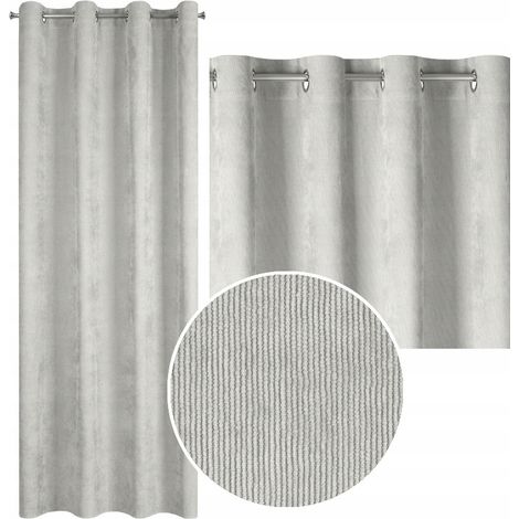 Anillas para cortinas semiopacas de 140 cm x 250 cm, 1 unidad. (1/5)