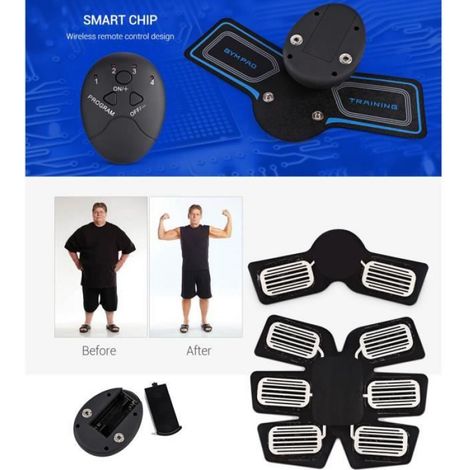 EMS Ceinture Électrostimulation Abdominale de fitness Homme Femme Musculation Corps Minceur Masseur Entraînement Abdomen/Bras/Jambe (1/4)