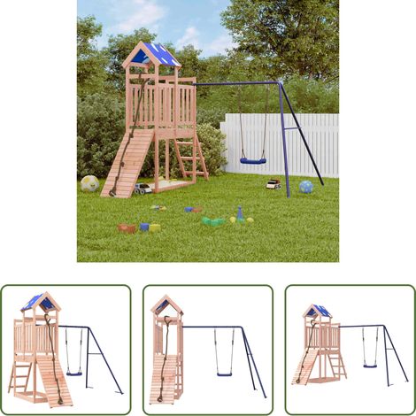 vidaXL Kletterturm -  Spielturm Massivholz Douglasie