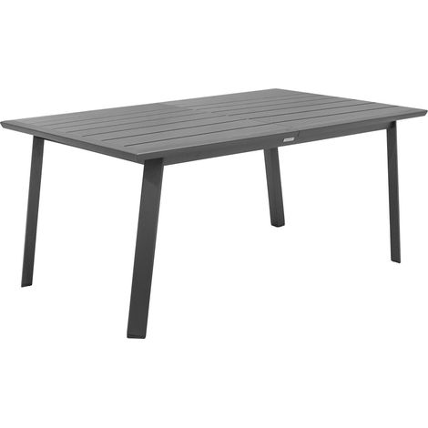 Hesperide – Table de jardin extensible 10 places – Aluminium traité époxy – Rallonge papillon 170/264 cm – Pieds ajustables pour stabilité