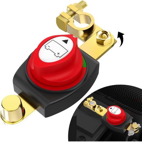 Interrupteur détachant batterie 12 V 24 V 48 V détachant la batterie pour voiture, moto, bateau, caravane, yacht, bateau (1/5)