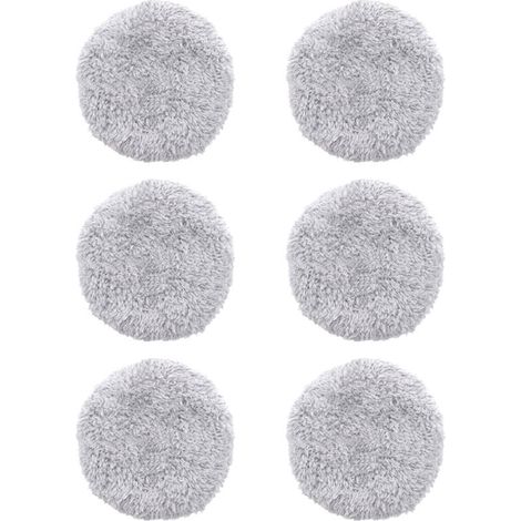 panni lavabili di ricambio per robot lavavetri HOBOT 168/188, in microfibra, riutilizzabili, modello: grigio, 6 pezzi - DPZO (1/5)