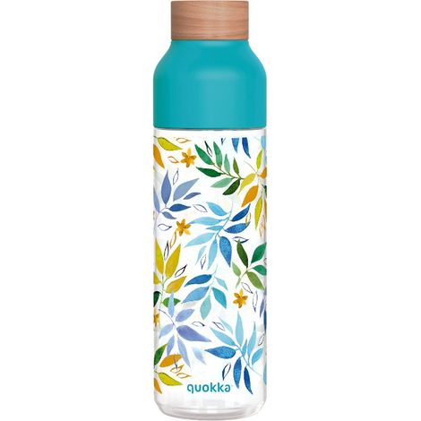 Quokka Ice - ecozen Wasserflasche 840 ml (Aquarellblätter) (1/4)