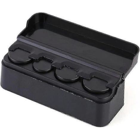 Porte-monnaie de voiture boîte de rangement portable en plastique pour pièces de monnaie (1/4)