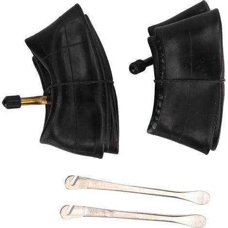 Butyl rubber inflatable inner tube, 2 packs of 10 x 2.125, tire tool, inflatable inner tube with angled copper valve stem (1/5)