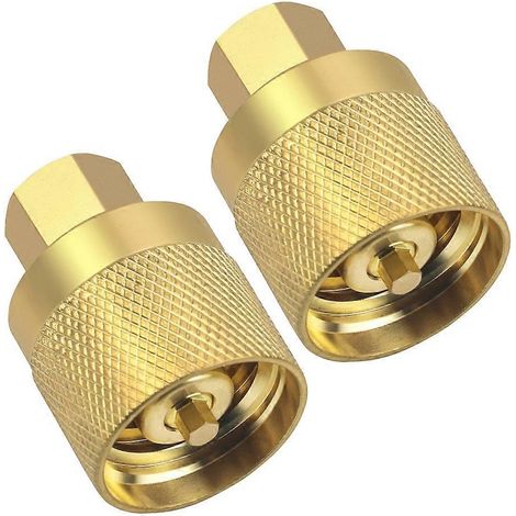 Raccord femelle pour chariot élévateur (2 pièces), compatible avec les raccords de réservoir de propane 7141F, entrée femelle 1-1/4 pouce x sortie femelle NPT 1/4 pouce (1/5)