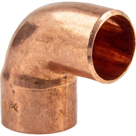 Kupfer-Lötfitting Winkel 90° I/A - Typ 5092, DVGW - 28 mm (1/4)