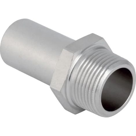 Geberit Mapress Therm Adaptador con rosca exterior y extremo liso: d=54mm, R=2″, 41940
