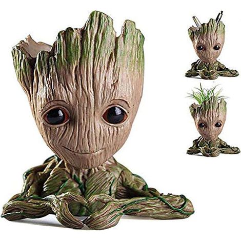 Treeman Baby Groot Blumentopf Sukkulenten Übertopf Süße Grüne Pflanzen Guardians of the Galaxy Blumentopf - Neu (Grün) (1/5)