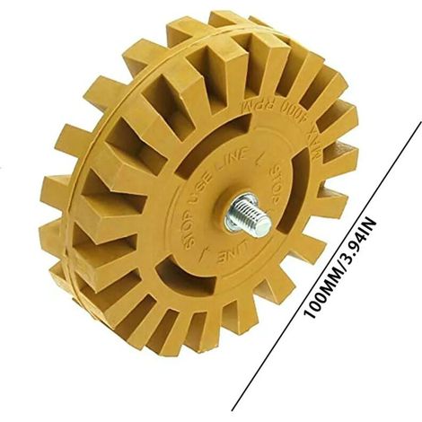 Adaptador de taladro antirayaduras ZVD de 4 pulgadas, borrador de extracción rápida, rueda de goma eficaz (1/4)