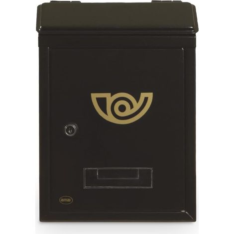 AMIG  Boîte aux lettres  2 MINI  295 x 210 x 62 mm  Acier  Noir (1/5)