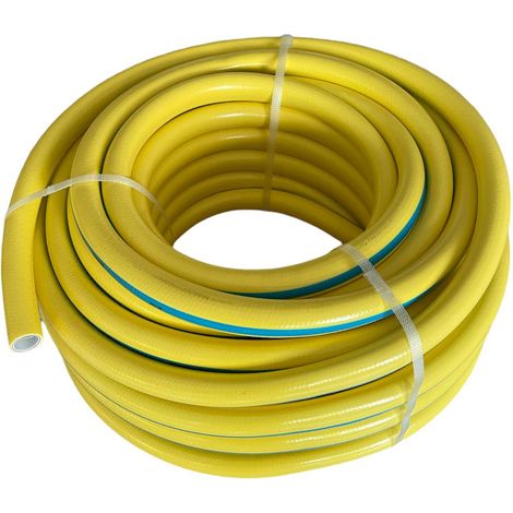 Tubo innaffio per irrigazione 6 strati antitorsione Giallo Flessibile 3/4" da 15 mt Diametro 3/4" - 15 mt
